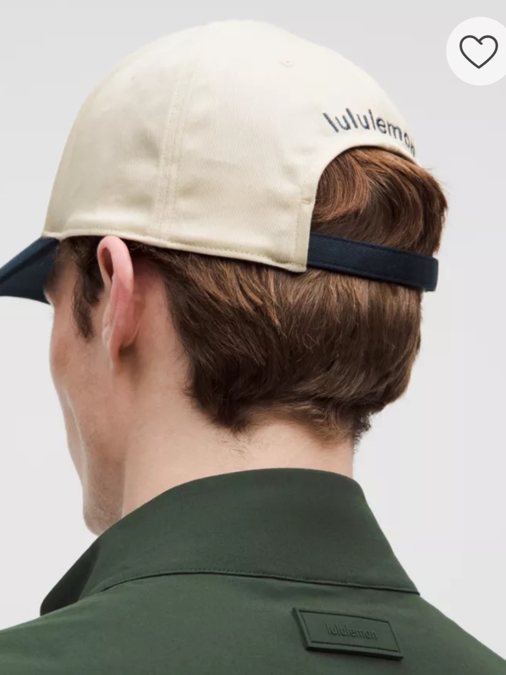 ❤️… Lululemon Birdie Embroidered Two-Tone Baseball Cap Cream Navy Unisex Casual - Picture 4 of 4